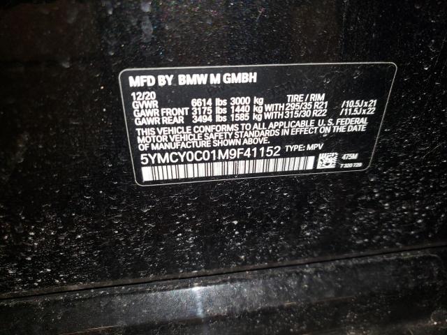 2021 BMW X6 M 5YMCY0C01M9F41152