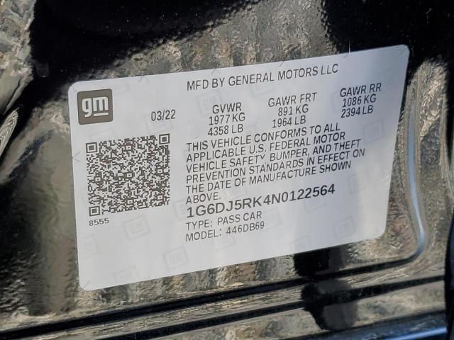 1G6DJ5RK4N0122564 Cadillac Ct4 Luxury