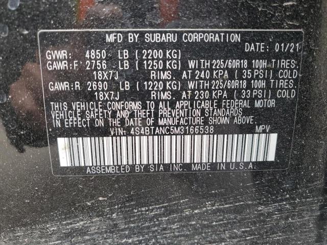 4S4BTANC5M3166538 Subaru Outback Limited