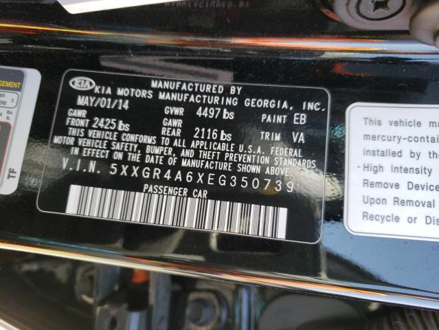 5XXGR4A6XEG350739 KIA OPTIMA SX