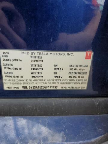 5YJSA1E25GF171490 Tesla MODEL S