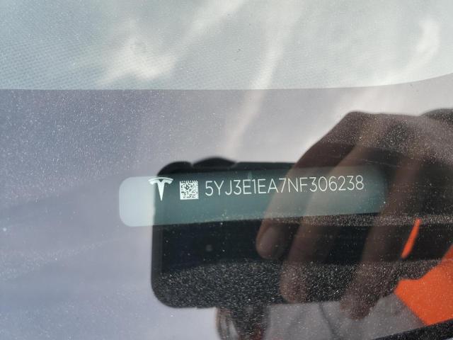5YJ3E1EA7NF306238 Tesla MODEL 3