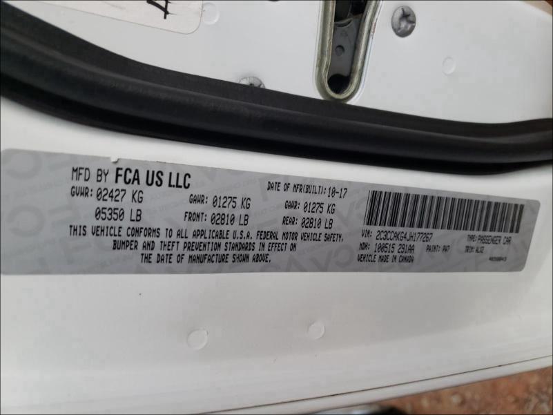 2018 CHRYSLER 300 LIMITE 2C3CCAKG4JH177267