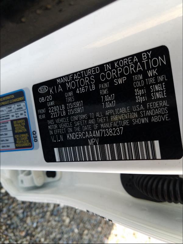 2021 KIA SELTOS EX KNDERCAA4M7138237