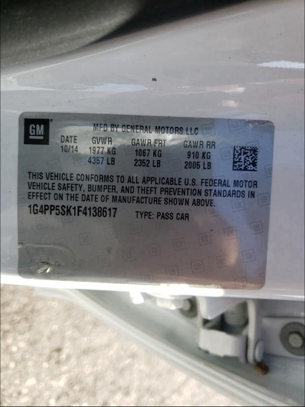 2015 BUICK VERANO 1G4PP5SK1F4138617