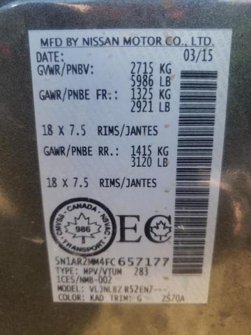 2015 NISSAN PATHFINDER - 5N1AR2MM4FC657177