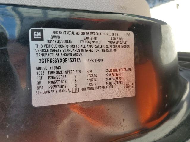 3GTFK33YX9G153713 GMC Sierra K1500 Slt