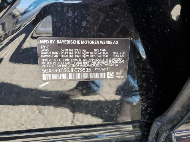 5UXTR9C56JLC79535 BMW X3 Xdrive30i