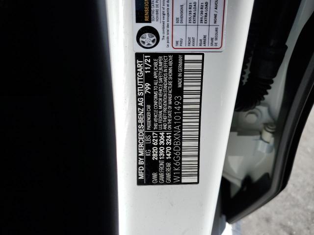 W1K6G6DBXNA101493 Mercedes-Benz S 500 4matic