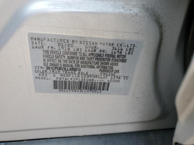 2020 NISSAN KICKS S - 3N1CP5BV3LL495013