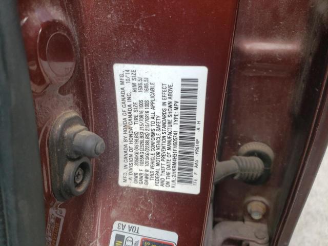2HKRM4H31FH605741 Honda CR-V LX