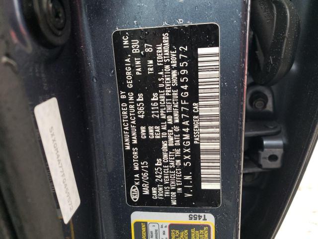5XXGM4A77FG459572 KIA Optima Lx