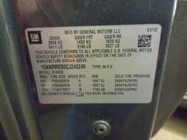 1GKKRRED6CJ240249 GMC Acadia Slt-1