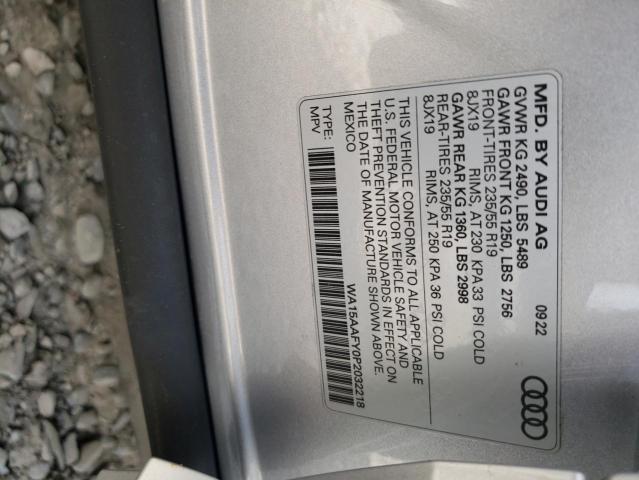 2023 AUDI Q5 SPORTBA WA15AAFY0P2032218