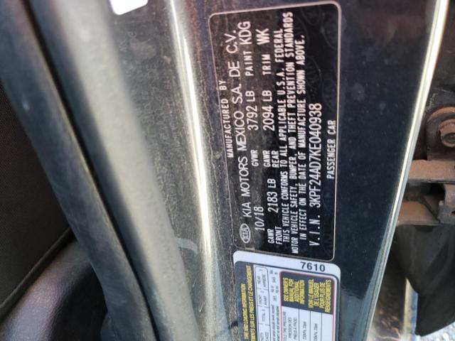 3KPF24AD7KE040938 KIA FORTE FE