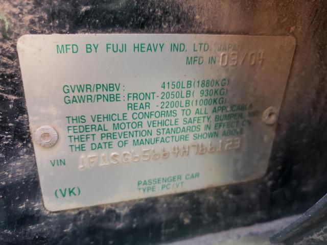 JF1SG65664H766123 Subaru Forester 2.5xs