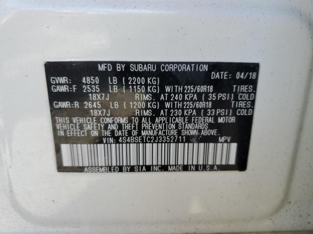 4S4BSETC2J3352711 Subaru Outback Touring