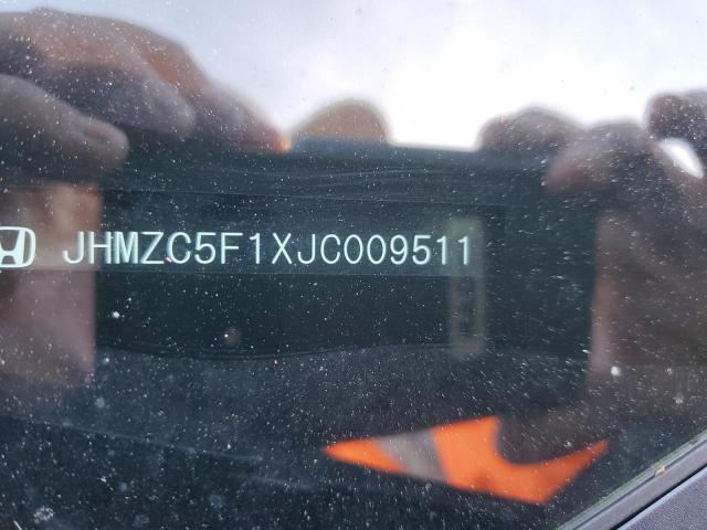 2018 HONDA CLARITY - JHMZC5F1XJC009511