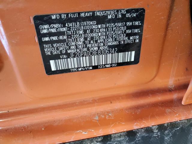 JF2GPAGC8E8306342 Subaru Xv Crosstrek 2.0 Limited
