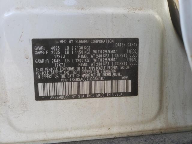 4S4BSACC7H3384167 Subaru Outback 2.5i Premium
