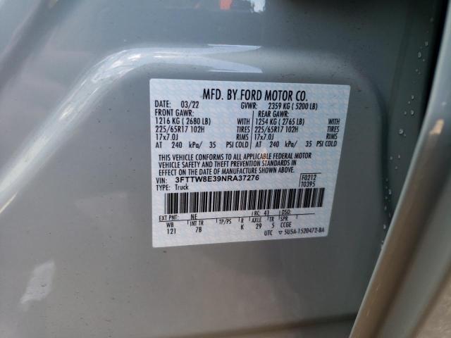 2022 FORD MAVERICK X - 3FTTW8E39NRA37276