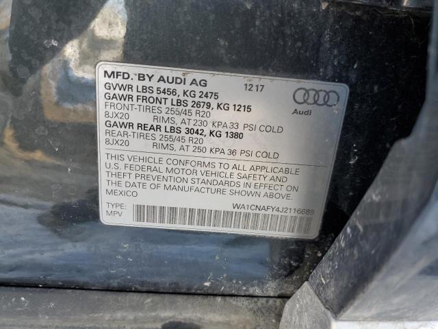 2018 AUDI Q5 PRESTIG - WA1CNAFY4J2116688