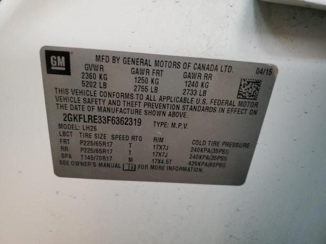 2015 GMC TERRAIN SL - 2GKFLRE33F6362319