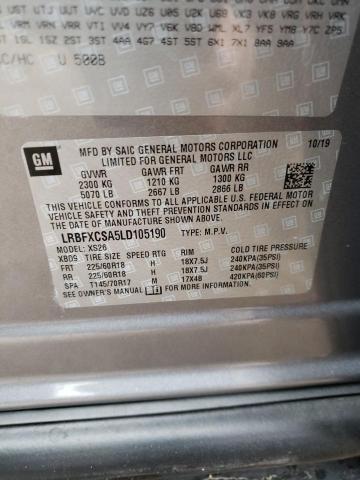 2020 BUICK ENVISION E - LRBFXCSA5LD105190