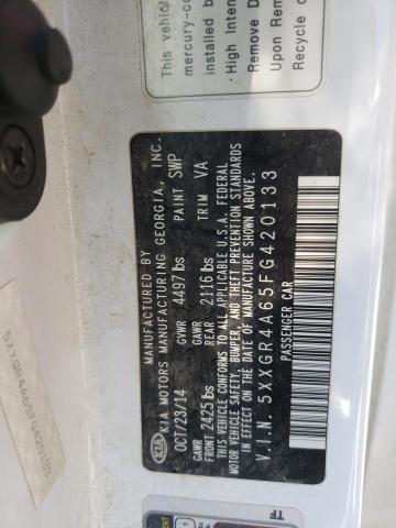 5XXGR4A65FG420133 KIA OPTIMA SX