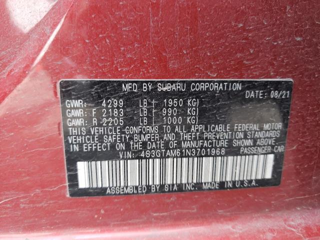 4S3GTAM61N3701968 Subaru Impreza Sport