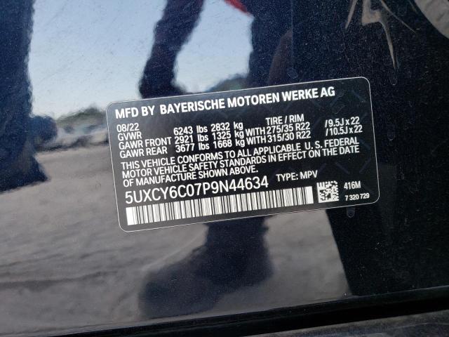 2023 BMW X6 XDRIVE4 - 5UXCY6C07P9N44634