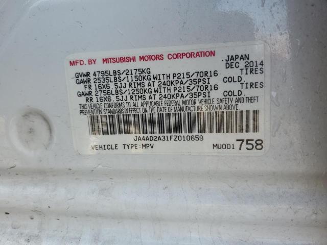JA4AD2A31FZ010659 Mitsubishi Outlander Es