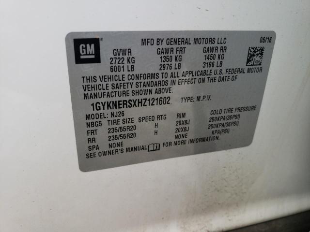 2017 CADILLAC XT5 PREMIU - 1GYKNERSXHZ121602