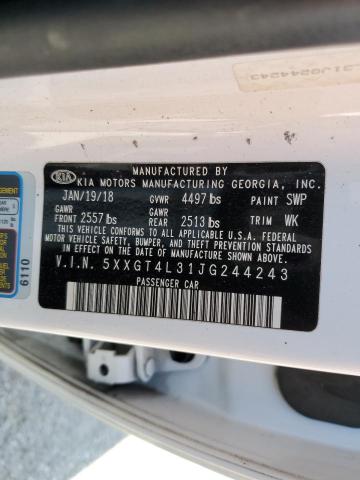 5XXGT4L31JG244243 KIA Optima Lx