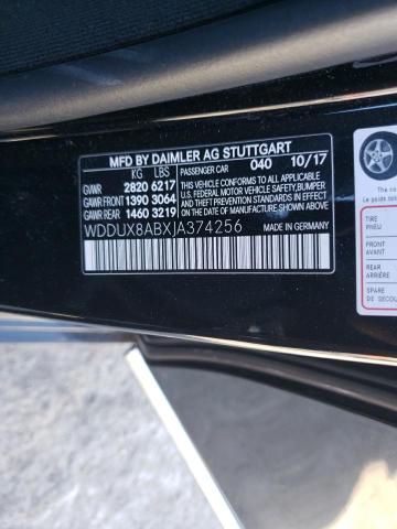 2018 MERCEDES-BENZ S MERCEDES - WDDUX8ABXJA374256