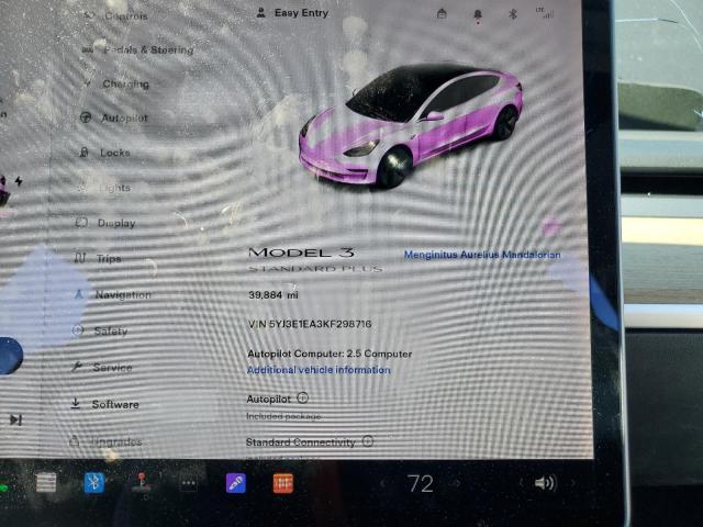 5YJ3E1EA3KF298716 Tesla MODEL 3
