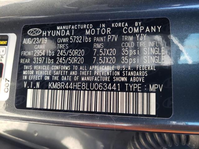 KM8R44HE8LU063441 Hyundai Palisade Sel
