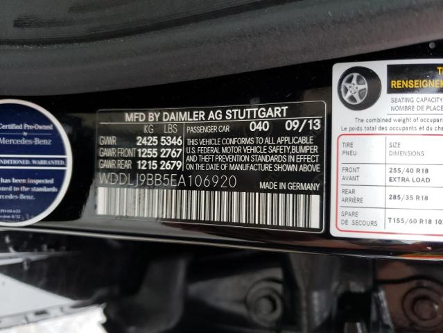 WDDLJ9BB5EA106920 Mercedes-Benz Cls 550 4matic
