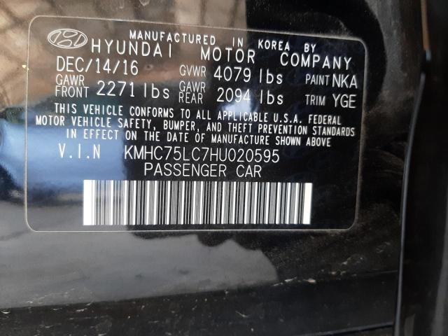 2017 HYUNDAI IONIQ SEL - KMHC75LC7HU020595
