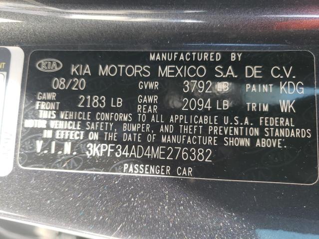 3KPF34AD4ME276382 KIA Forte Gt Line