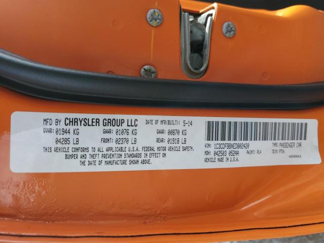1C3CDFBBXED802420 Dodge DART SXT