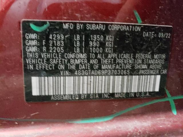 4S3GTAD69P3703065 Subaru Impreza Premium