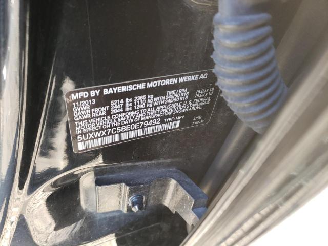 5UXWX7C58E0E79492 BMW X3 Xdrive35i