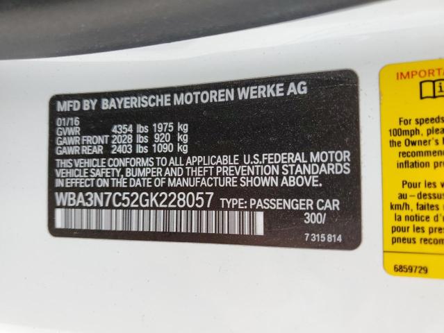 2016 BMW 428 I - WBA3N7C52GK228057