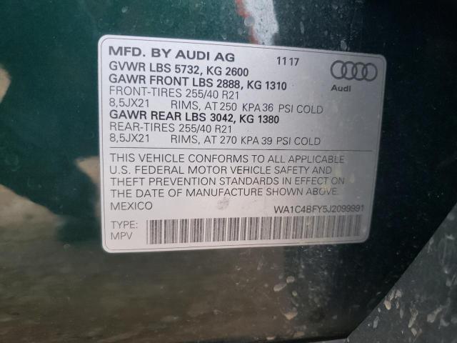 2018 AUDI SQ5 PRESTI WA1C4BFY5J2099991