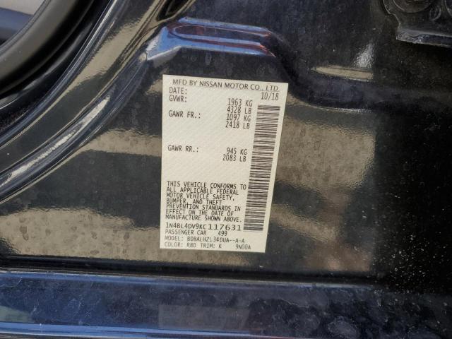 1N4BL4DV9KC117631 Nissan ALTIMA SV