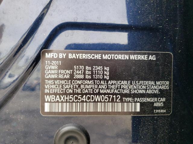 WBAXH5C54CDW05712 BMW 528 XI