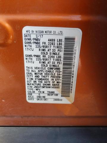 JN8AT2MT6HW145665 Nissan ROGUE S