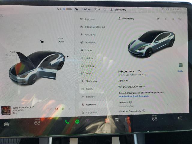 5YJ3E1EA0KF424935 Tesla MODEL 3