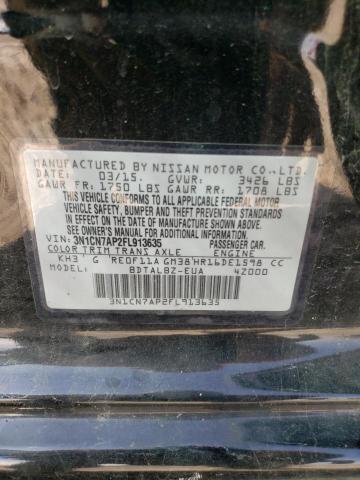 2015 NISSAN VERSA 4D 3N1CN7AP2FL913635